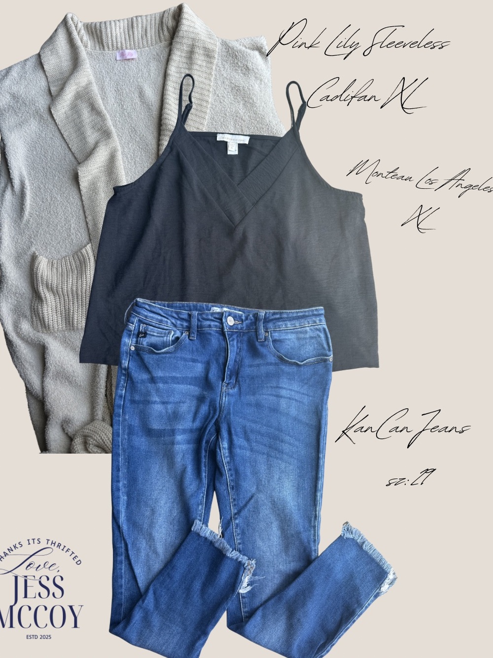 KanCan Dark Blue Ankle Frayed Hem Skinny Jeans